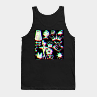 Glitchy and Girly Tank Top